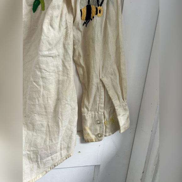 Vintage 60's 70's Big E Levi's Embroidered Rodeo Art To Wear Western RARE Shirt - Picture 4 of 7